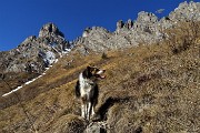 01 Oggi saliamo in Cancervo dal ripido sentiero del 'Canalino dei sassi' con neve!